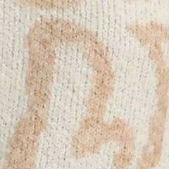 Umgee Heart Print Crew Neck Sweater