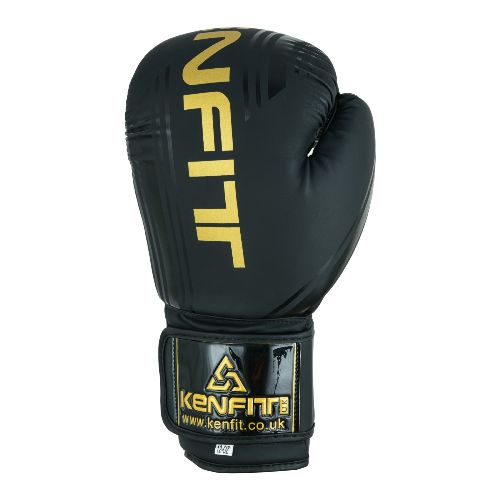 Best Boxing Gloves Leather Winning Twins Black MMA Muay Thai Fight Training Kenfit