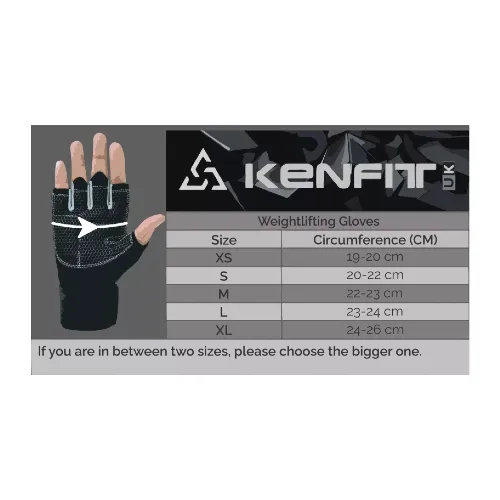 Gloves for Weight Lifting Men Women with Wrist Support Strap Workout Gym Training Fitness Kenfit